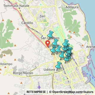 Mappa Via Pietro Nenni, 90141 Palermo PA, Italia (1.75857)
