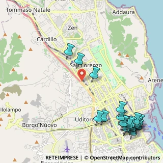 Mappa Via Pietro Nenni, 90141 Palermo PA, Italia (3.4535)