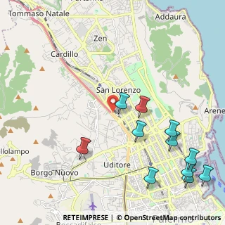 Mappa Via Pietro Nenni, 90141 Palermo PA, Italia (2.97)