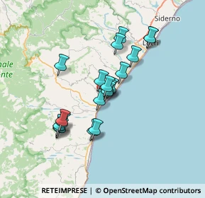 Mappa Via Euclide, 89034 Bovalino RC, Italia (6.4355)