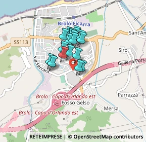 Mappa Via Cesare Battisti, 98061 Brolo ME, Italia (0.317)