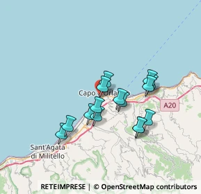 Mappa C.DA S. LUCIA, 98071 Capo d'Orlando ME, Italia (6.43733)