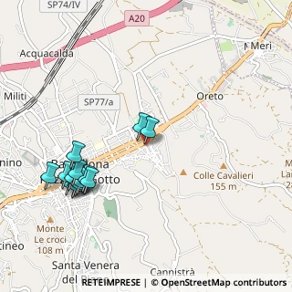 Mappa Vico II dei Mille, 98051 Barcellona Pozzo di Gotto ME, Italia (1.265)