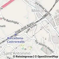 Hartă Barcellona Pozzo di Gotto
