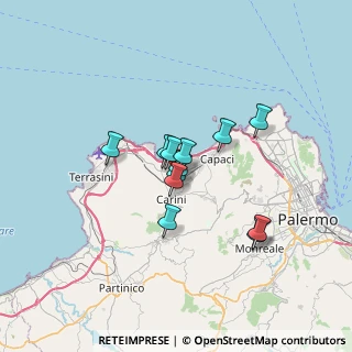 Mappa Contrada Serra Granatelli, 90044 Carini PA, Italia (5.10917)