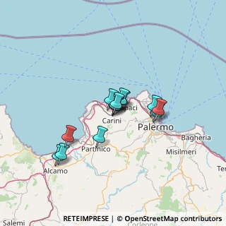 Mappa Contrada Serra Granatelli, 90044 Carini PA, Italia (10.59154)