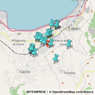 Mappa Via Filippo Giambanco, 90044 Carini PA, Italia (1.437)