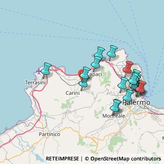 Mappa Via Filippo Giambanco, 90044 Carini PA, Italia (9.635)