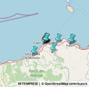 Mappa Via Benefizio, 98071 Capo d'Orlando ME, Italia (6.85364)