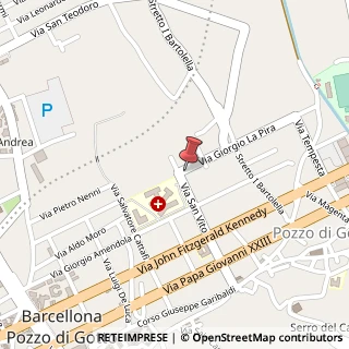 Mappa Via Giorgio la Pira, 6, 98051 Barcellona Pozzo di Gotto, Messina (Sicilia)
