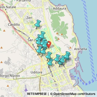 Mappa Piazza Giovanni Paolo II, 90146 Palermo PA, Italia (1.50333)