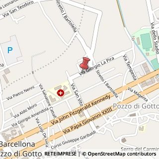 Mappa Via Giorgio la Pira, 26, 98051 Barcellona Pozzo di Gotto, Messina (Sicilia)