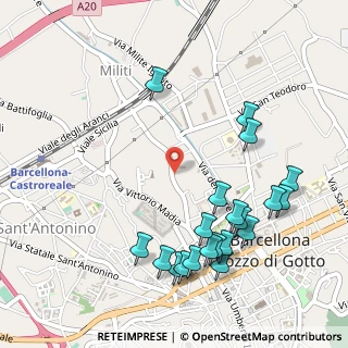 Mappa Via Generale Angelo Cambria, 98051 Barcellona Pozzo di Gotto ME, Italia (0.6645)