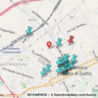 Mappa Via Generale Angelo Cambria, 98051 Barcellona Pozzo di Gotto ME, Italia (0.61)