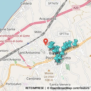 Mappa Via Generale Angelo Cambria, 98051 Barcellona Pozzo di Gotto ME, Italia (0.9325)