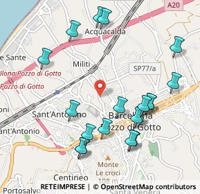 Mappa Via Generale Angelo Cambria, 98051 Barcellona Pozzo di Gotto ME, Italia (1.22368)