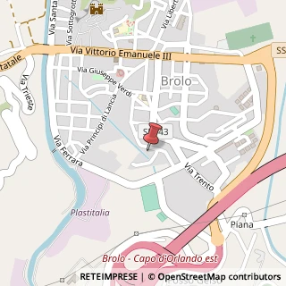 Mappa Via Gabriele D'Annunzio, 1, 98061 Brolo, Messina (Sicilia)