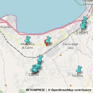 Mappa Viale dei Fiori, 90044 Carini PA, Italia (3.08)