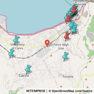 Mappa Contrada Olivella Pistone, 90044 Carini PA, Italia (3.4685)