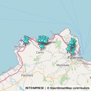 Mappa Contrada Olivella Pistone, 90044 Carini PA, Italia (6.86917)