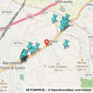 Mappa Via Oreto, 98051 Barcellona Pozzo di Gotto ME, Italia (1.2705)