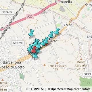 Mappa Via Oreto, 98051 Barcellona Pozzo di Gotto ME, Italia (0.698)