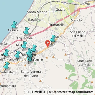 Mappa Via Oreto, 98051 Barcellona Pozzo di Gotto ME, Italia (2.80333)