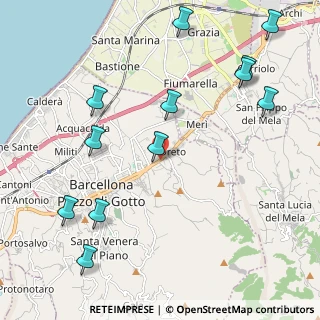 Mappa Via Oreto, 98051 Barcellona Pozzo di Gotto ME, Italia (2.90583)