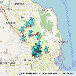 Mappa Viale Rocca, 90142 Palermo PA, Italia (1.943)