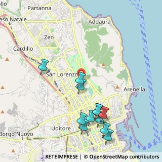 Mappa Viale Rocca, 90142 Palermo PA, Italia (2.56583)