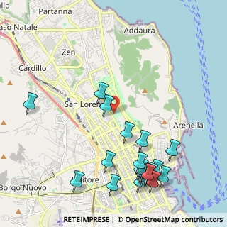 Mappa Viale Rocca, 90142 Palermo PA, Italia (2.886)