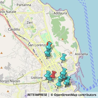 Mappa Viale Rocca, 90142 Palermo PA, Italia (2.87267)