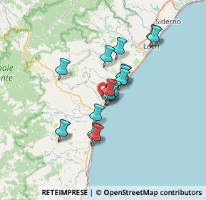 Mappa Via Francesco Calfapetra, 89034 Bovalino RC, Italia (5.87412)