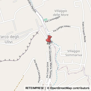 Mappa Via San Giuseppe Maria Tomasi, 35, 90040 Capaci, Palermo (Sicilia)