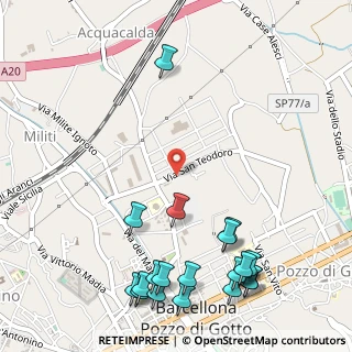 Mappa Via S. Teodoro, 98051 Barcellona pozzo di Gotto ME, Italia (0.818)