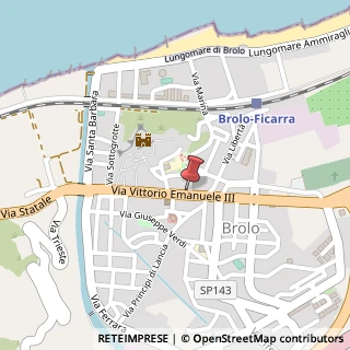 Mappa Via Luigi Pirandello, 1, 98061 Brolo, Messina (Sicilia)