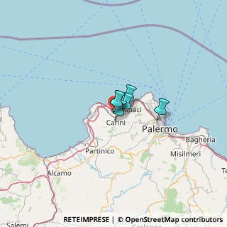 Mappa Via Elba, 90044 Carini PA, Italia (34.284)