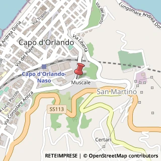 Mappa Contrada muscale, 98071 Capo d'Orlando, Messina (Sicilia)