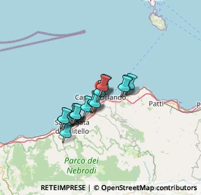 Mappa Via Consolare Stradella, 98071 Capo d'Orlando ME, Italia (9.99056)