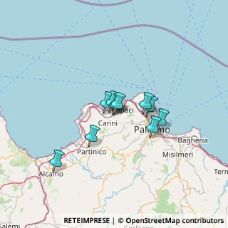 Mappa Via Archimede, 90044 Carini PA, Italia (18.70083)