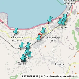 Mappa Via Archimede, 90044 Carini PA, Italia (2.75333)