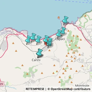 Mappa Via Archimede, 90044 Carini PA, Italia (2.66583)