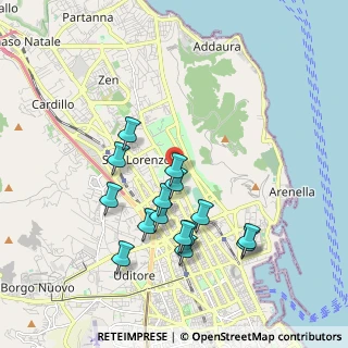 Mappa Viale del Fante, 90142 Palermo PA, Italia (1.98867)