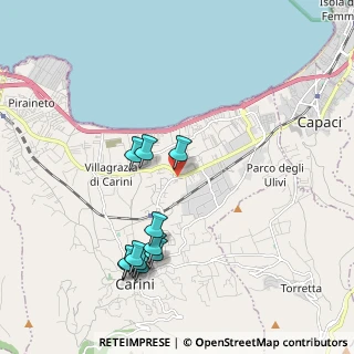 Mappa Via Bivio Foresta, 90044 Carini PA, Italia (2.28091)