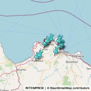 Mappa Trav. SS 11 Est, 90044 Carini PA, Italia (9.31692)