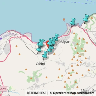 Mappa Trav. SS 11 Est, 90044 Carini PA, Italia (2.57545)