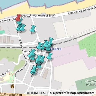 Mappa Piazza Stazione, 98061 Brolo ME, Italia (0.10833)