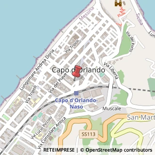 Mappa Via Messina, 28, 98071 Capo d'Orlando, Messina (Sicilia)