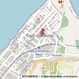 Mappa Via Francesco Crispi, 27, 98071 Capo d'Orlando, Messina (Sicilia)