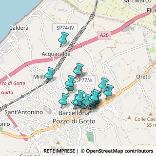 Mappa Via Leonardo da Vinci, 98051 Barcellona pozzo di Gotto ME, Italia (0.915)
